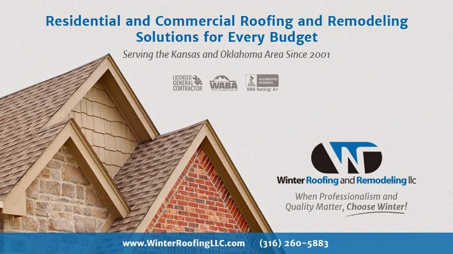 Winter Roofing & Remodeling, LLC | 413 Chicago Ave, Colwich, KS 67030, USA | Phone: (316) 260-5883