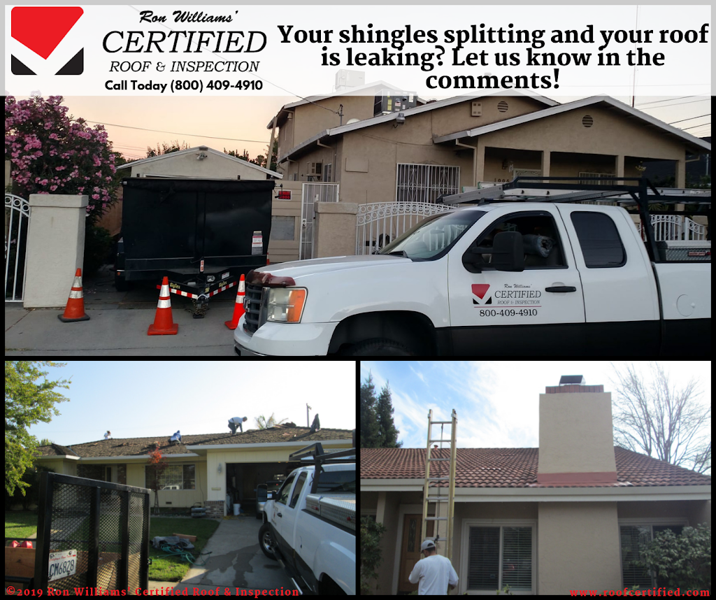 Ron Williams Certified Roof & Inspection | 1625 Amanda Ct, Stockton, CA 95209, USA | Phone: (209) 252-0044