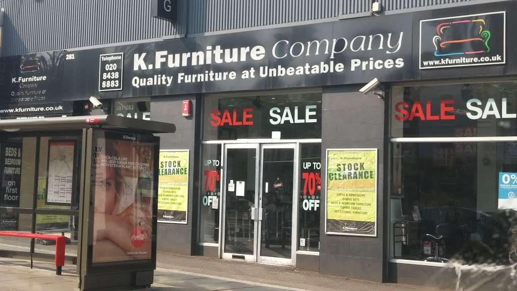 K FURNITURE CO LTD | 281-283 Cricklewood Broadway, London NW2 6NX, UK | Phone: 020 8438 8883