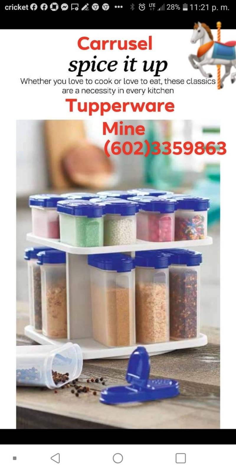 Tupperware Flores | 5224 N 28th Dr, Phoenix, AZ 85017, USA | Phone: (602) 335-9863