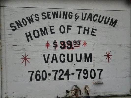 W Snow Sewing & Vacuum Center | 1820 E Vista Way, Vista, CA 92084, USA | Phone: (760) 724-7907