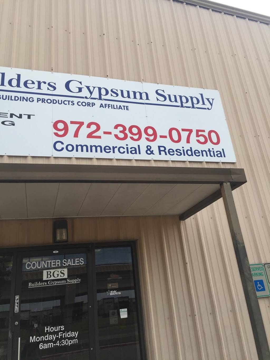 Builders Gypsum Supply, A Beacon Roofing Supply Company | 3220 Rock Island Rd, Irving, TX 75060, USA | Phone: (972) 399-0750