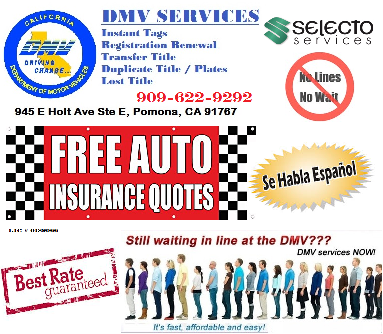 Selecto Plus Insurance Services | 945 E Holt Ave e, Pomona, CA 91767, USA | Phone: (909) 622-9292