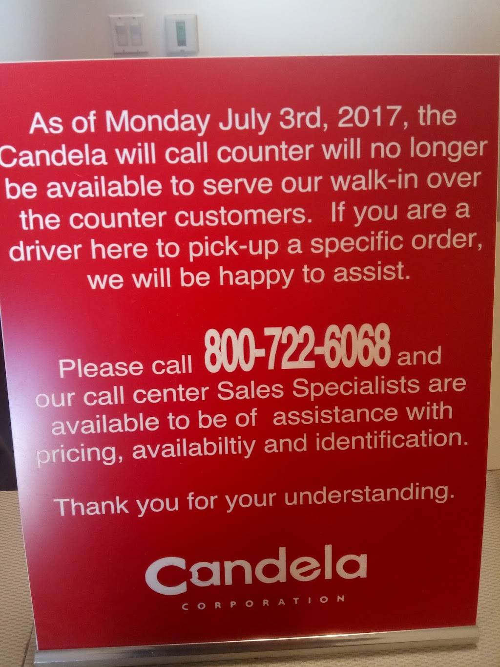 Candela Corporation | 14420 Myford Rd #100, Irvine, CA 92606, USA | Phone: (800) 922-9226