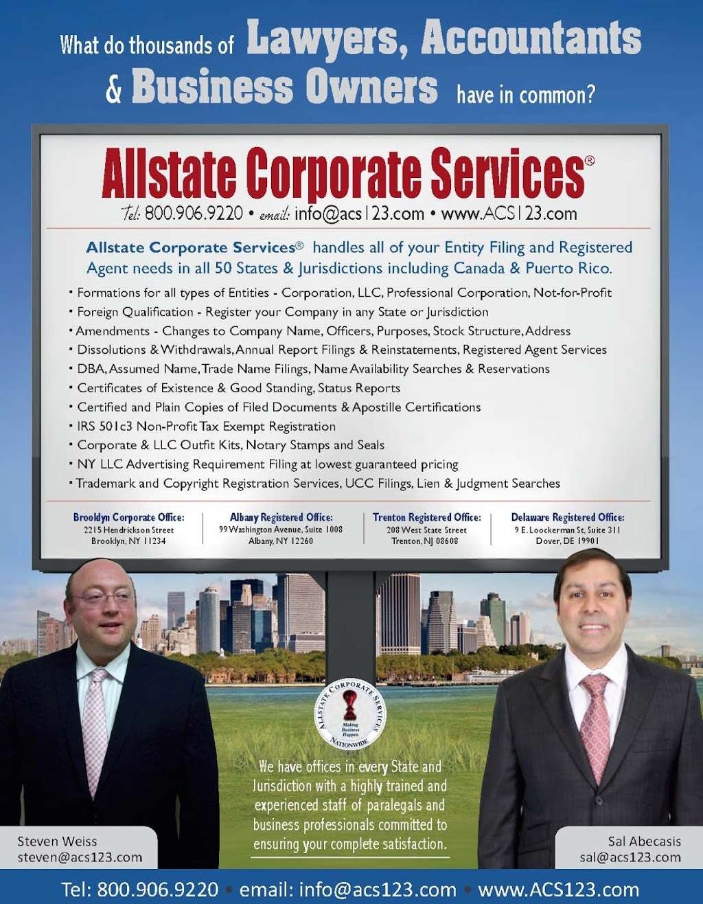 Allstate Corporate Services | 2215 Hendrickson St Suite 1, Brooklyn, NY 11234 | Phone: (800) 906-9220