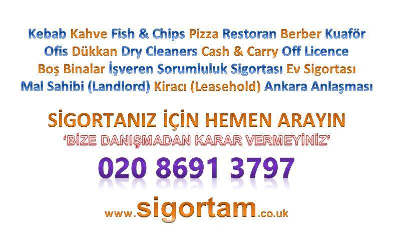 Arif Kagan Insurance Turk Sigortacı (www.sigortam.co.uk) | 245A Lewisham Way, London SE4 1XF, UK | Phone: 020 8691 3797