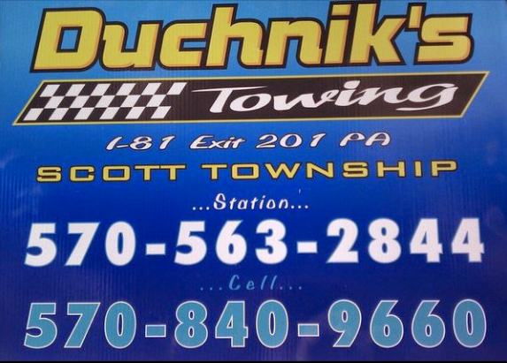 Duchniks Service Center & Towing | 204 Montdale Rd, Dalton, PA 18414, USA | Phone: (570) 563-2844