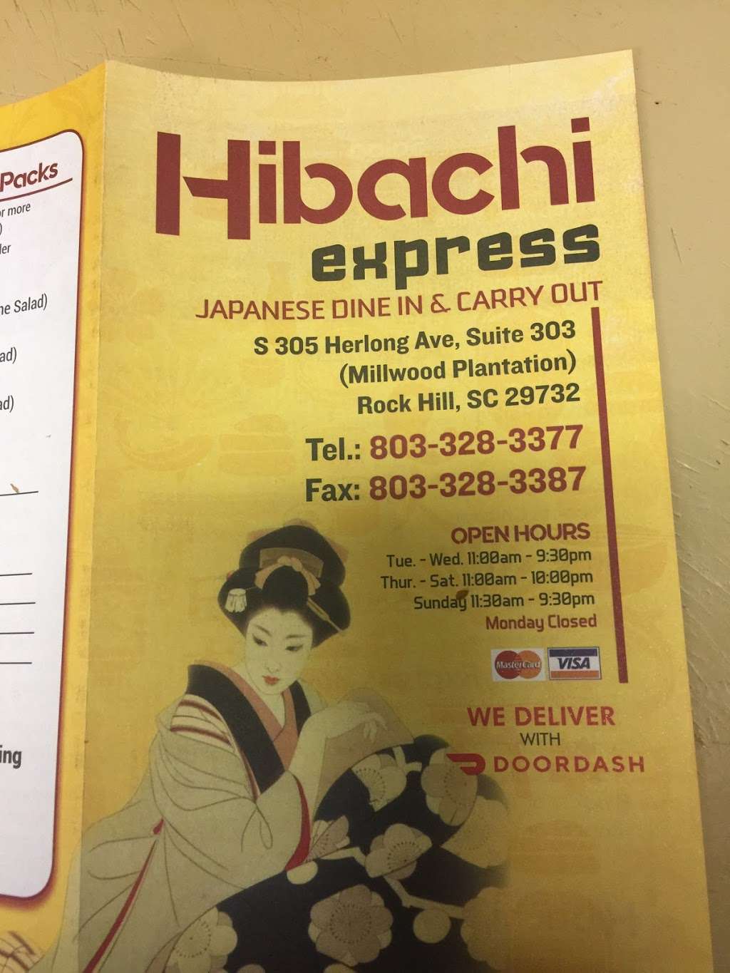 Hibachi Express | Herlong Ave # 303, Rock Hill, SC 29732, USA | Phone: (803) 328-3377