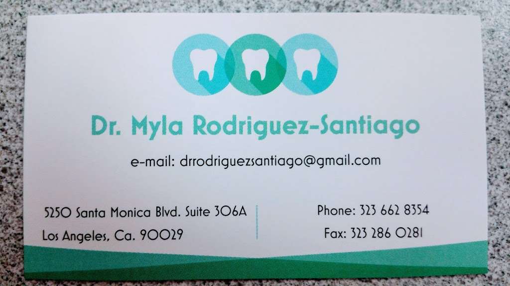 Dr. Myla Rodriguez-Santiago Dental suite 306A | 5250 Santa Monica Blvd suite 306A, Los Angeles, CA 90029, USA | Phone: (323) 662-8354