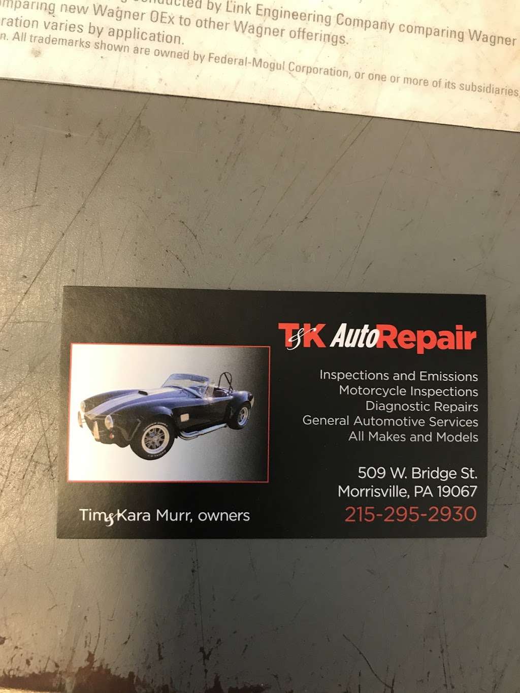 T & K Auto Repair Inc | 509 W Bridge St, Morrisville, PA 19067 | Phone: (215) 295-2930