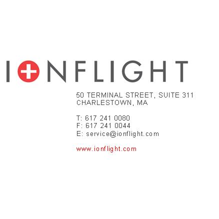 Ionflight | 50 Terminal St # 311, Charlestown, MA 02129, USA | Phone: (617) 241-0080