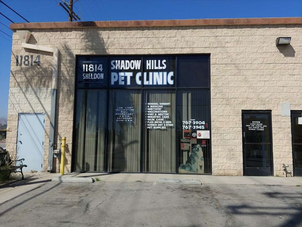 Shadow Hills Pet Clinic | 11814 Sheldon St, Sun Valley, CA 91352, USA | Phone: (818) 767-3904