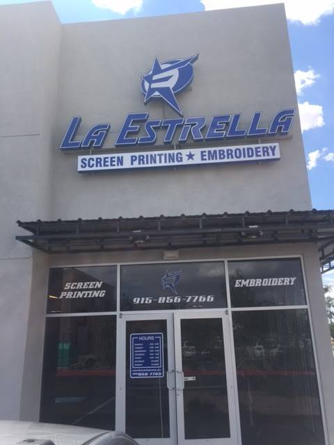 La Estrella Screen Printing Embroidery Team Uniforms | 11982 Roseann Ct, El Paso, TX 79936, USA | Phone: (915) 856-7766