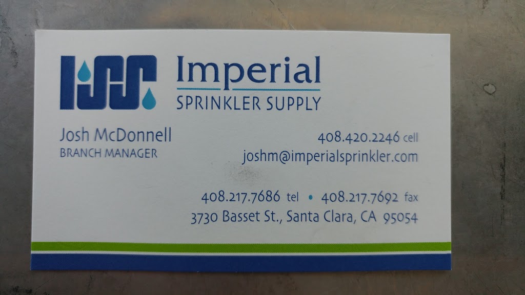 Imperial Sprinkler Supply | 3730 Bassett St, Santa Clara, CA 95054, USA | Phone: (408) 217-7686 Imperial Sprinkler Supply | 3730 Bassett St, Santa Clara, CA 95054, USA | Phone: (408) 217-7686