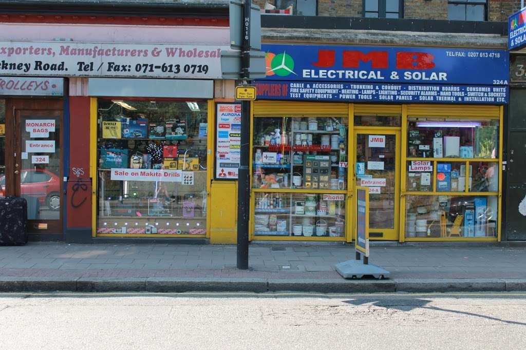 JMB Electricals & Solar Suppliers Ltd | 324A Hackney Rd, London E2 7AX, UK | Phone: 020 7613 4718