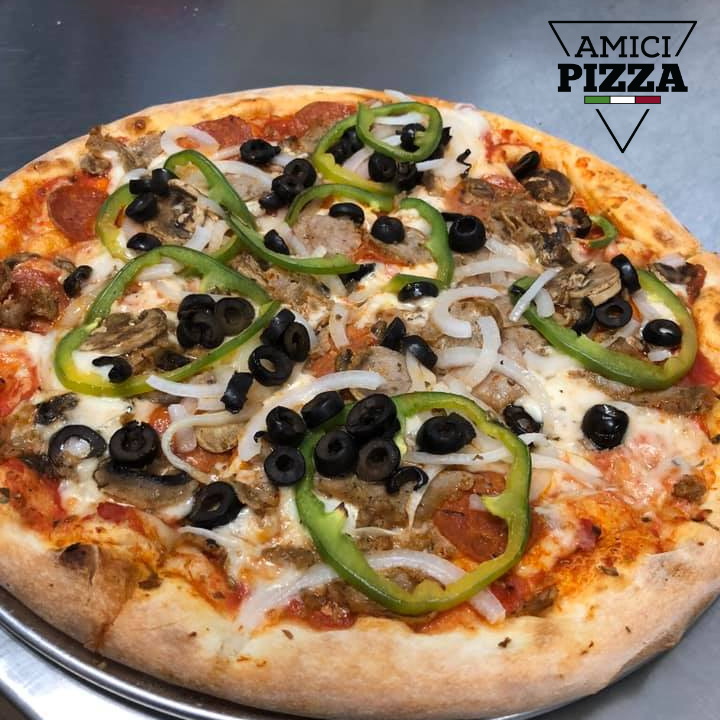 Amici Pizza | 2023 W Guadalupe Rd, Mesa, AZ 85202, USA | Phone: (480) 361-0006