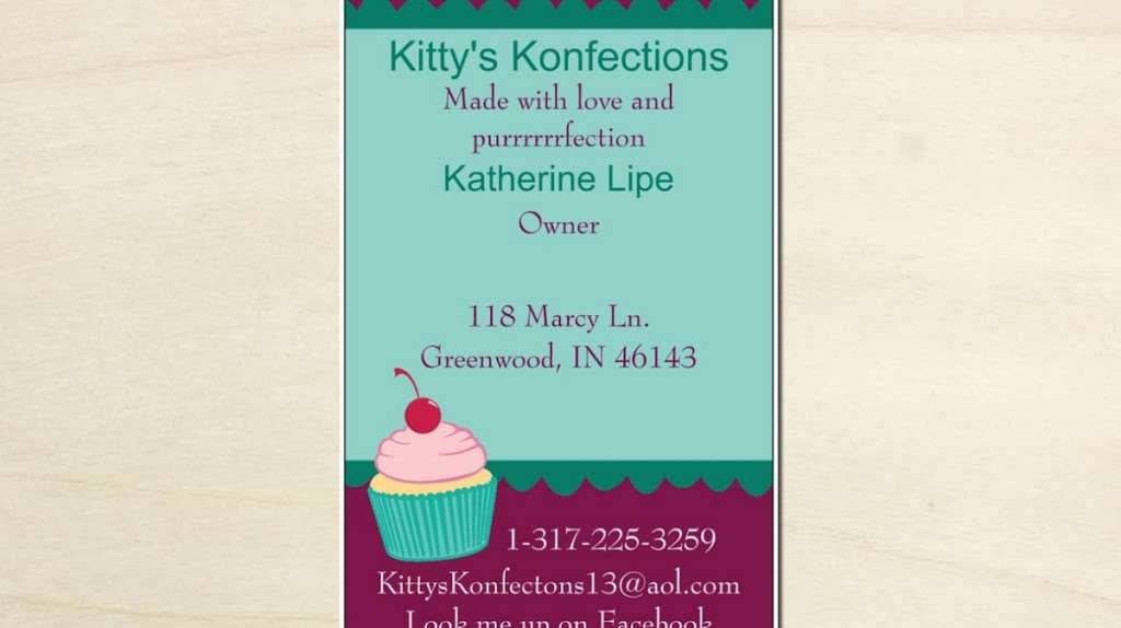 Kittys Konfections | 118 Marcy Ln, Greenwood, IN 46143 | Phone: (317) 225-3259