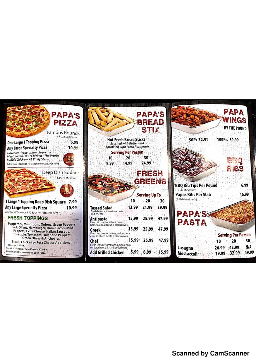 Papas Pizza & BBQ - Oak Park | 15400 W Nine Mile Rd, Oak Park, MI 48237, USA | Phone: (248) 677-7777