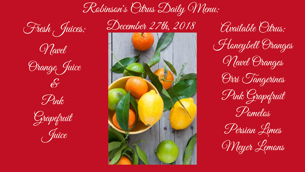 Robinson Citrus Inc | 556 Center St, Jupiter, FL 33458, USA | Phone: (561) 406-5404