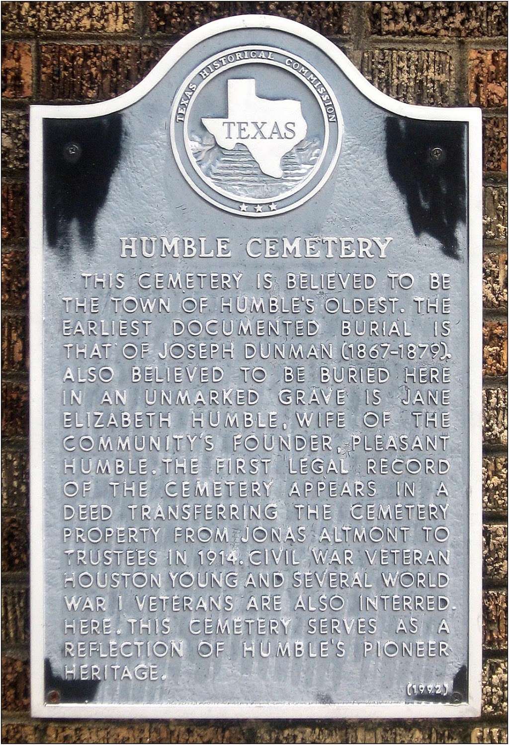 Humble Cemetery | 391-405 S Houston Ave, Humble, TX 77338, USA
