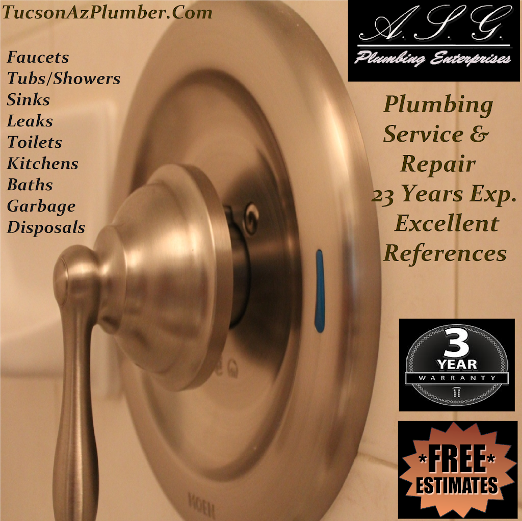 A.S.G. Plumbing Enterprises | 8141 E Daniella Cir, Tucson, AZ 85715, USA | Phone: (520) 351-2787