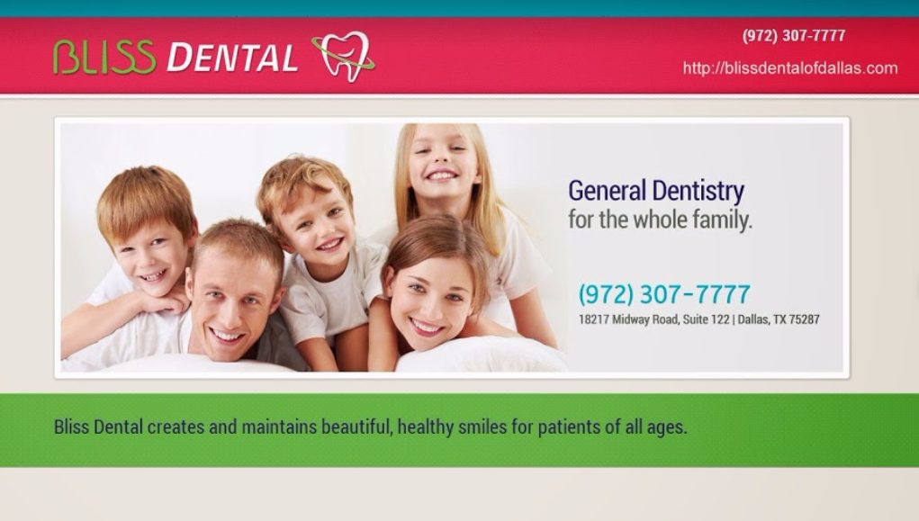 Bliss Dental | 711 S Industrial Blvd Ste 110, Euless, TX 76040, USA | Phone: (469) 300-7677