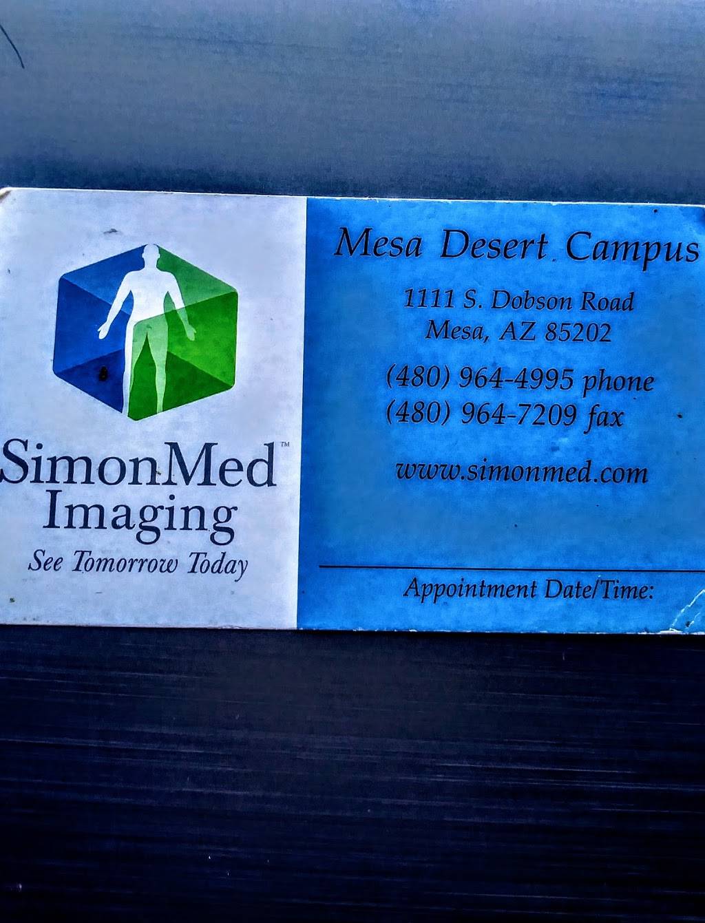 Simon Med | 1111 S Dobson Rd, Mesa, AZ 85202, USA | Phone: (480) 964-4995