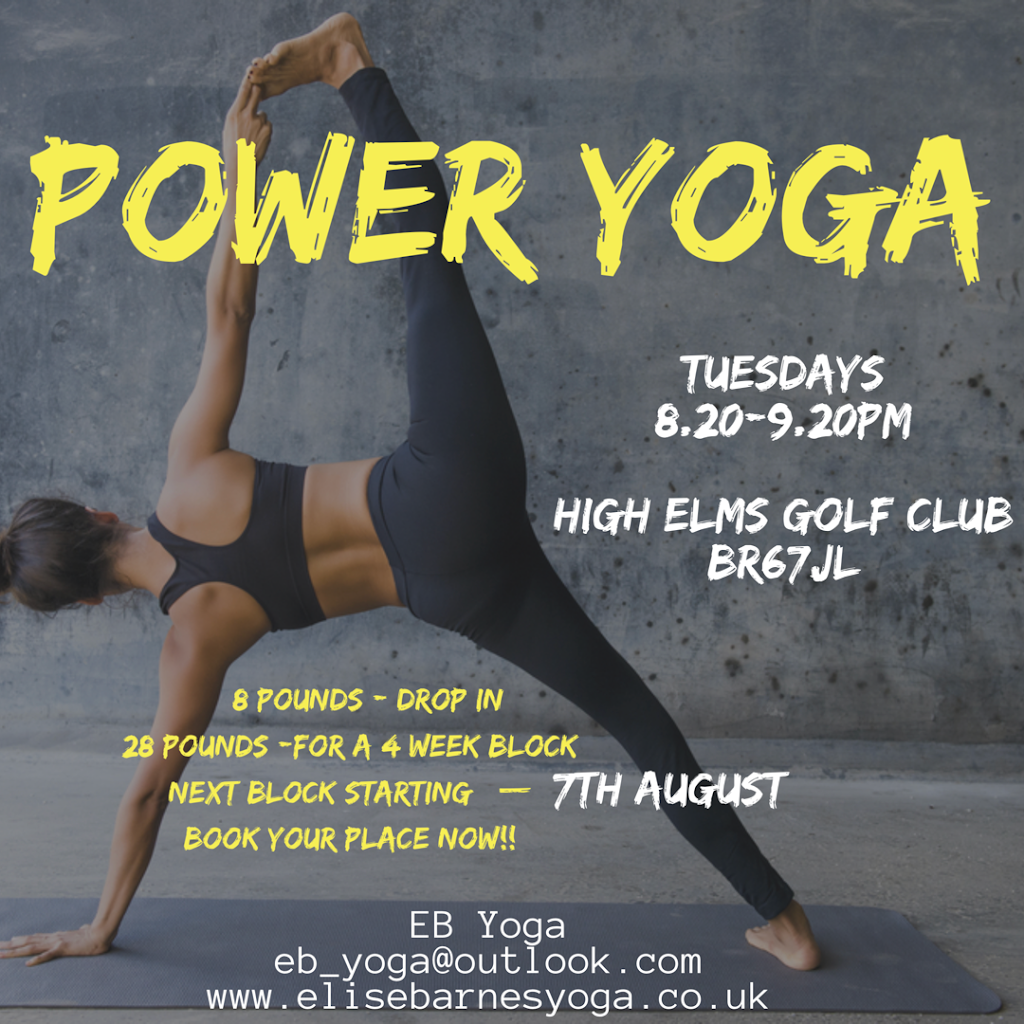 EB Yoga | High Elms Golf Club, Downe, Orpington BR6 7JL, UK | Phone: 07837 268875