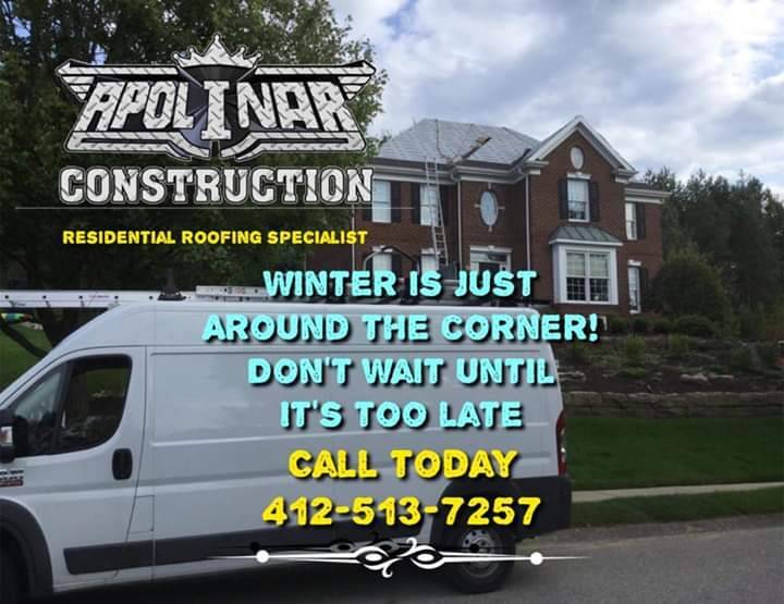 Apolinar Roofing | 1111 Marlane Dr, Pittsburgh, PA 15227 | Phone: (412) 513-7257