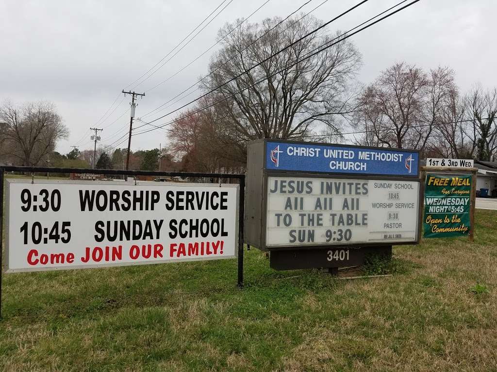 Christ United Methodist Church | 3401 Mooresville Rd, Salisbury, NC 28147, USA | Phone: (704) 637-7843