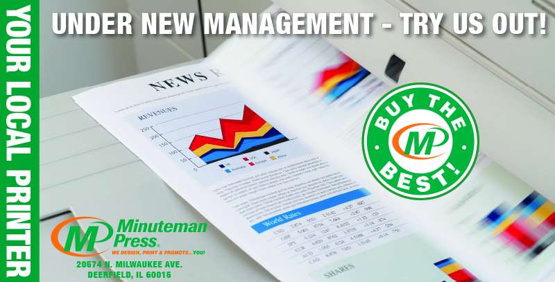 Minuteman Press of Deerfield | 20574 N Milwaukee Ave, Deerfield, IL 60015, USA | Phone: (847) 279-8550