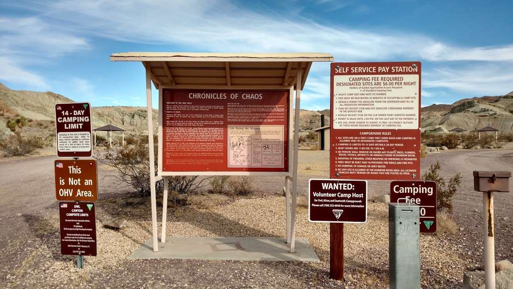 Owl Canyon Campground | Barstow, CA 92311, USA | Phone: (760) 252-6000