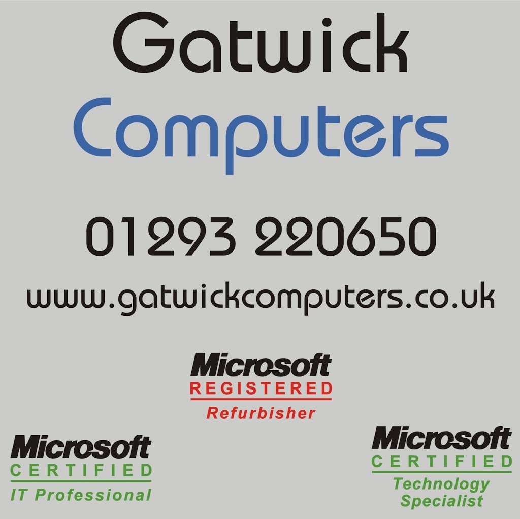 Gatwick Computers | 5 Reynolds Pl, Crawley RH11 7HB, UK | Phone: 01293 220650