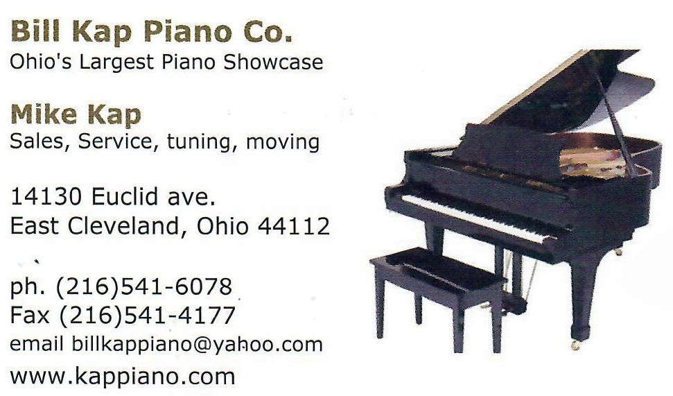 Bill Kap Piano Co. | 14130 Euclid Ave, East Cleveland, OH 44112, USA | Phone: (216) 541-6078