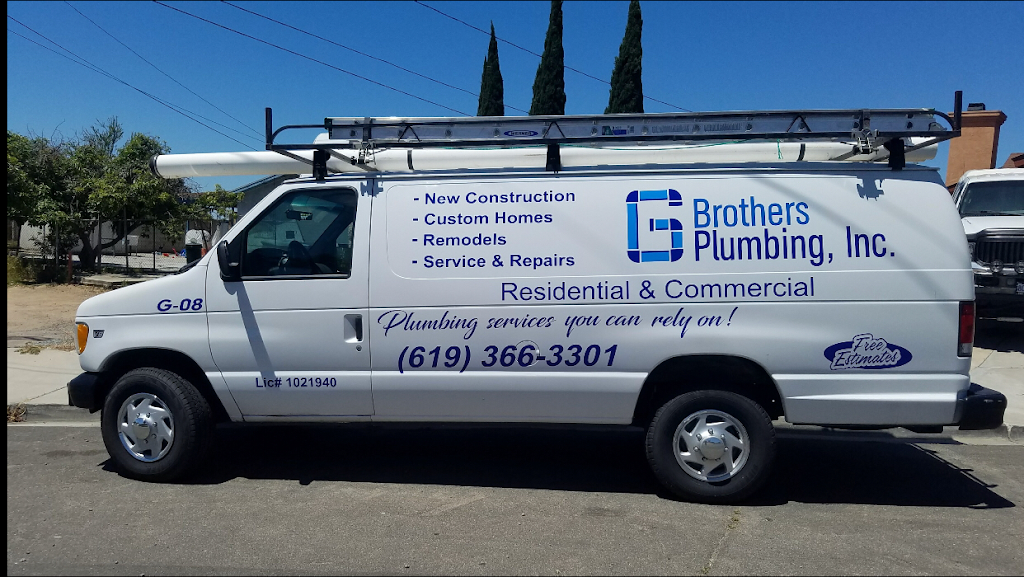 G Brothers Plumbing, Inc | 100 Orange Dr, Chula Vista, CA 91911, USA | Phone: (619) 366-3301
