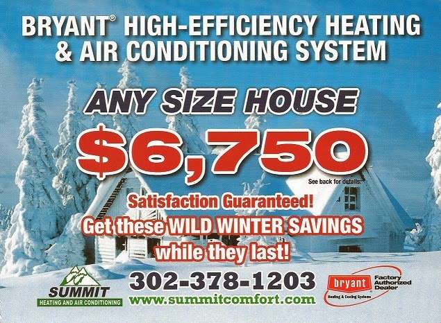 Summit Heating and Air Conditioning | 4361 Dupont Pkwy, Townsend, DE 19734, USA | Phone: (302) 378-1203