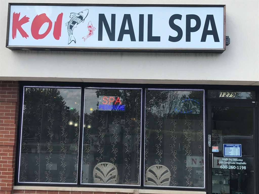 Koi nail spa | 1279 Butterfield Rd, Wheaton, IL 60189, USA | Phone: (630) 260-1198