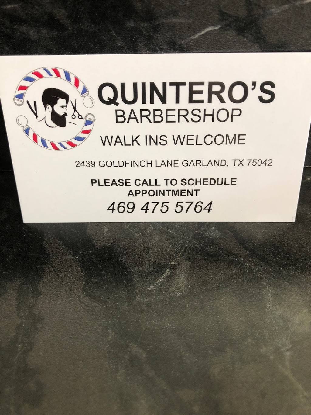 Quintero’s barber shop | 2439 Goldfinch Ln, Garland, TX 75042, USA | Phone: (469) 475-5764