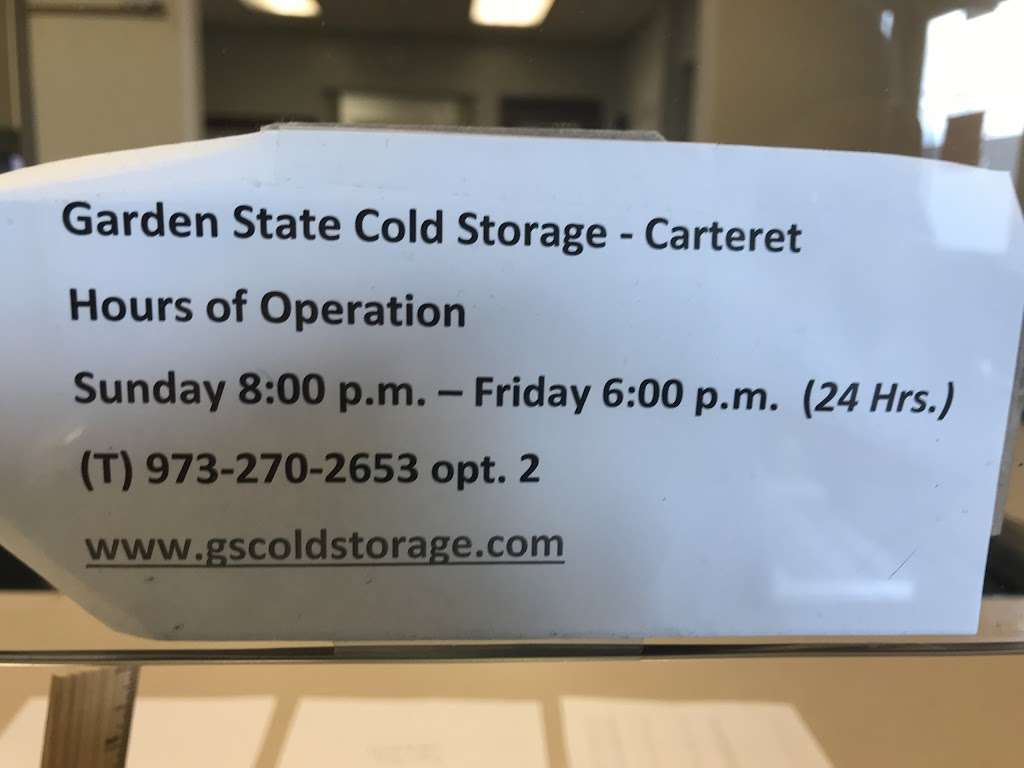 Garden State Cold Storage | 580 Port Carteret Dr, Carteret, NJ 07008, USA | Phone: (973) 270-2653