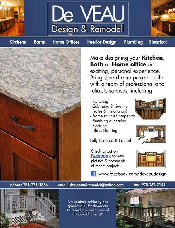 De VEAU Design & Remodel | 49 Lupine Rd, Andover, MA 01810, USA | Phone: (781) 771-1856