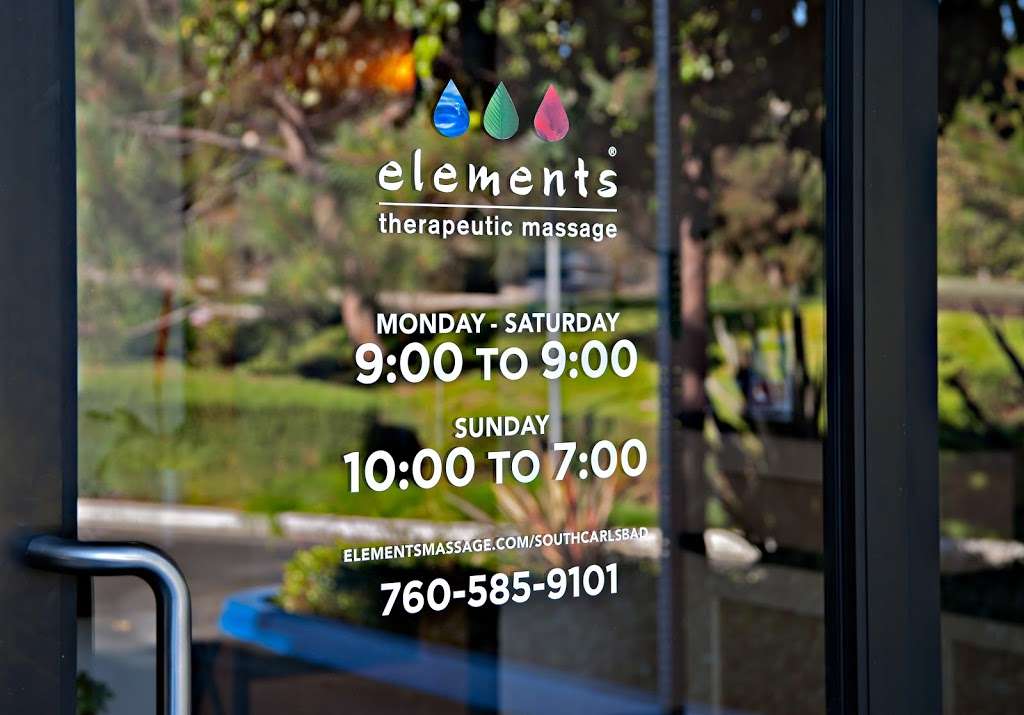 Elements Massage - South Carlsbad | 3247 Camino De Los Coches #110, Carlsbad, CA 92009, USA | Phone: (760) 585-9101