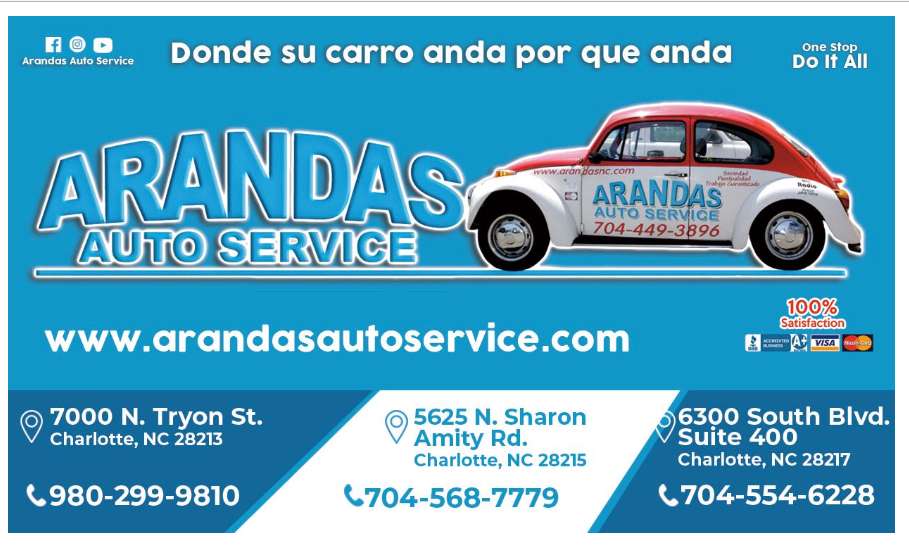 Arandas Auto Service | 7000 N Tryon St, Charlotte, NC 28213, USA | Phone: (980) 299-9810