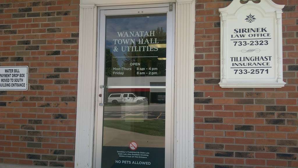 Wanatah Town Hall | 104 N Main St, Wanatah, IN 46390, USA | Phone: (219) 733-2340