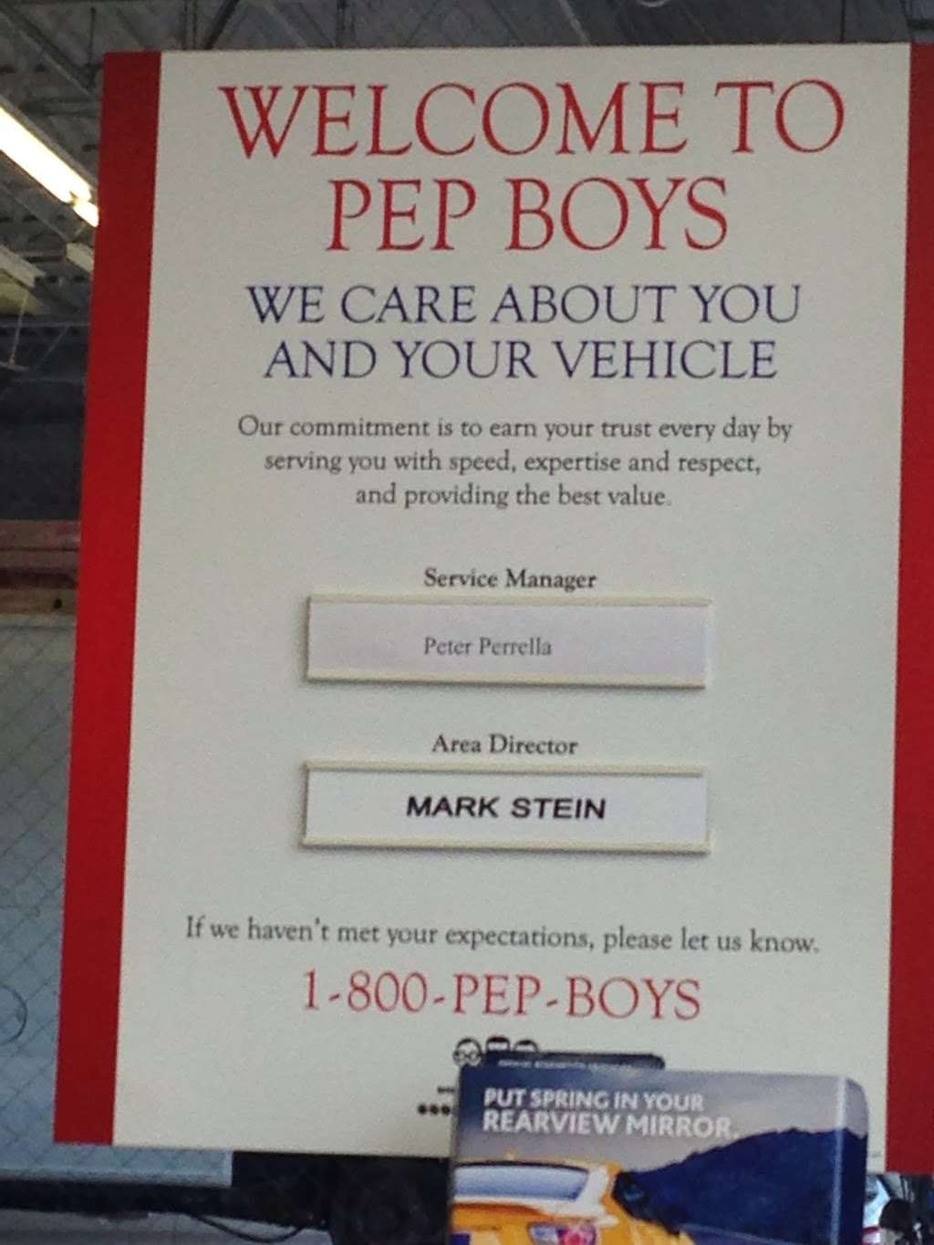 Pep Boys Auto Service & Tire | 274 Brick Blvd, Brick, NJ 08723, USA | Phone: (732) 262-5293