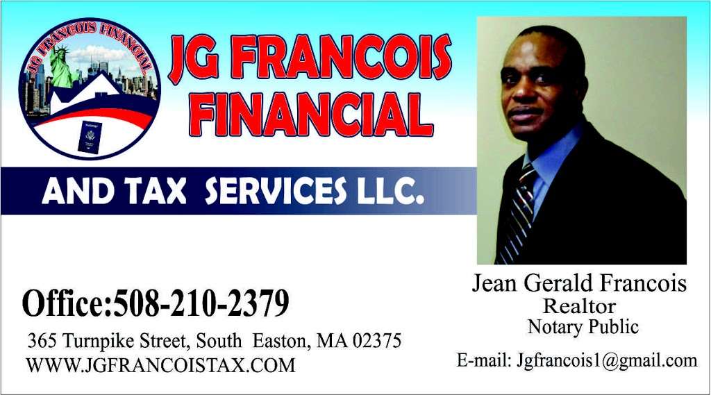 JG Francois Financial & Tax Services LLC | 917 Crescent St, Brockton, MA 02302, USA | Phone: (508) 577-2528