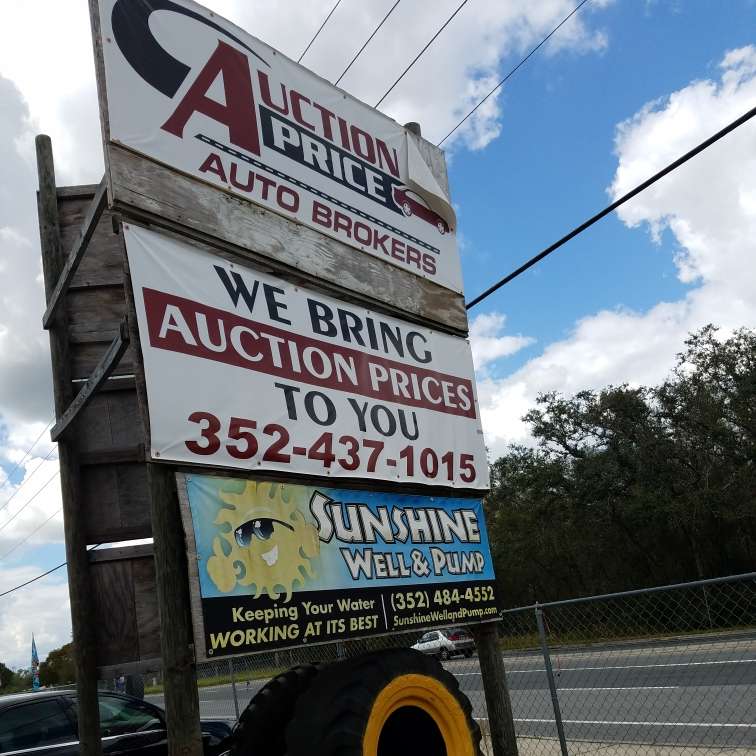 Auction Price Auto Brokers | 11390 SE Maricamp Rd, Ocala, FL 34472, USA | Phone: (352) 437-1015