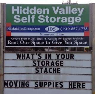 Hidden Valley Self Storage | 150 Shamrock Ln, Parkesburg, PA 19365 | Phone: (610) 857-1778