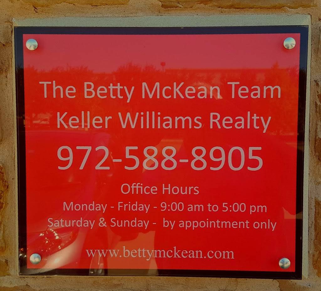 Betty McKean Real Estate Team Frisco Lakes | 425 Old Newman Rd #203, Frisco, TX 75034, USA | Phone: (972) 588-8905