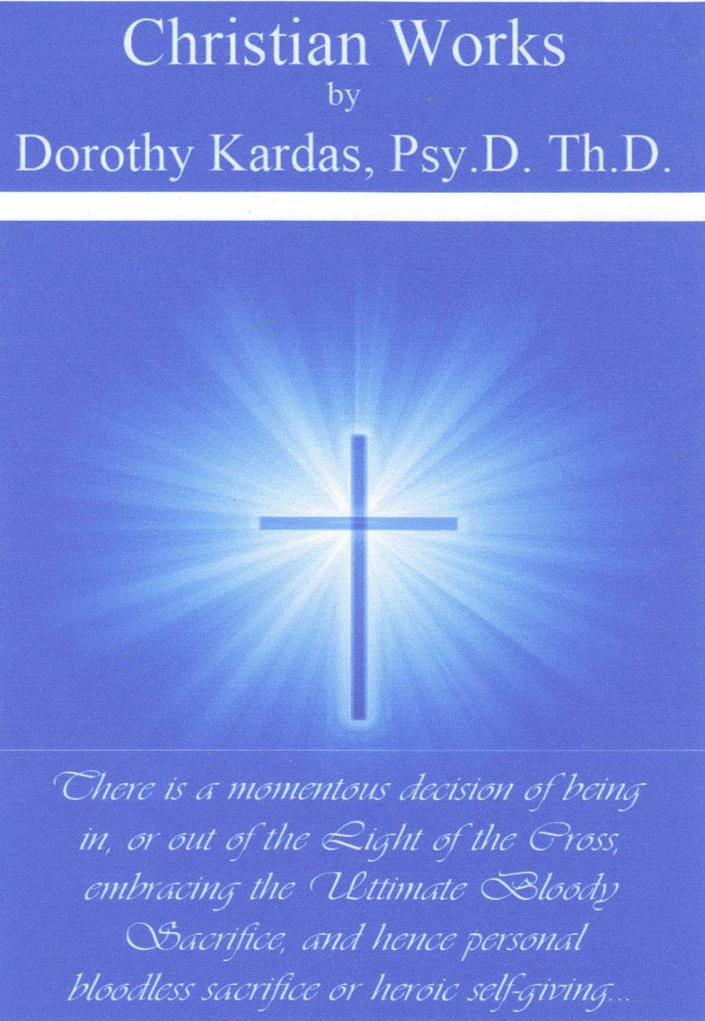 Christian Works by Dorothy Kardas | 17 Abbott St, Groveland, MA 01834 | Phone: (603) 560-8036