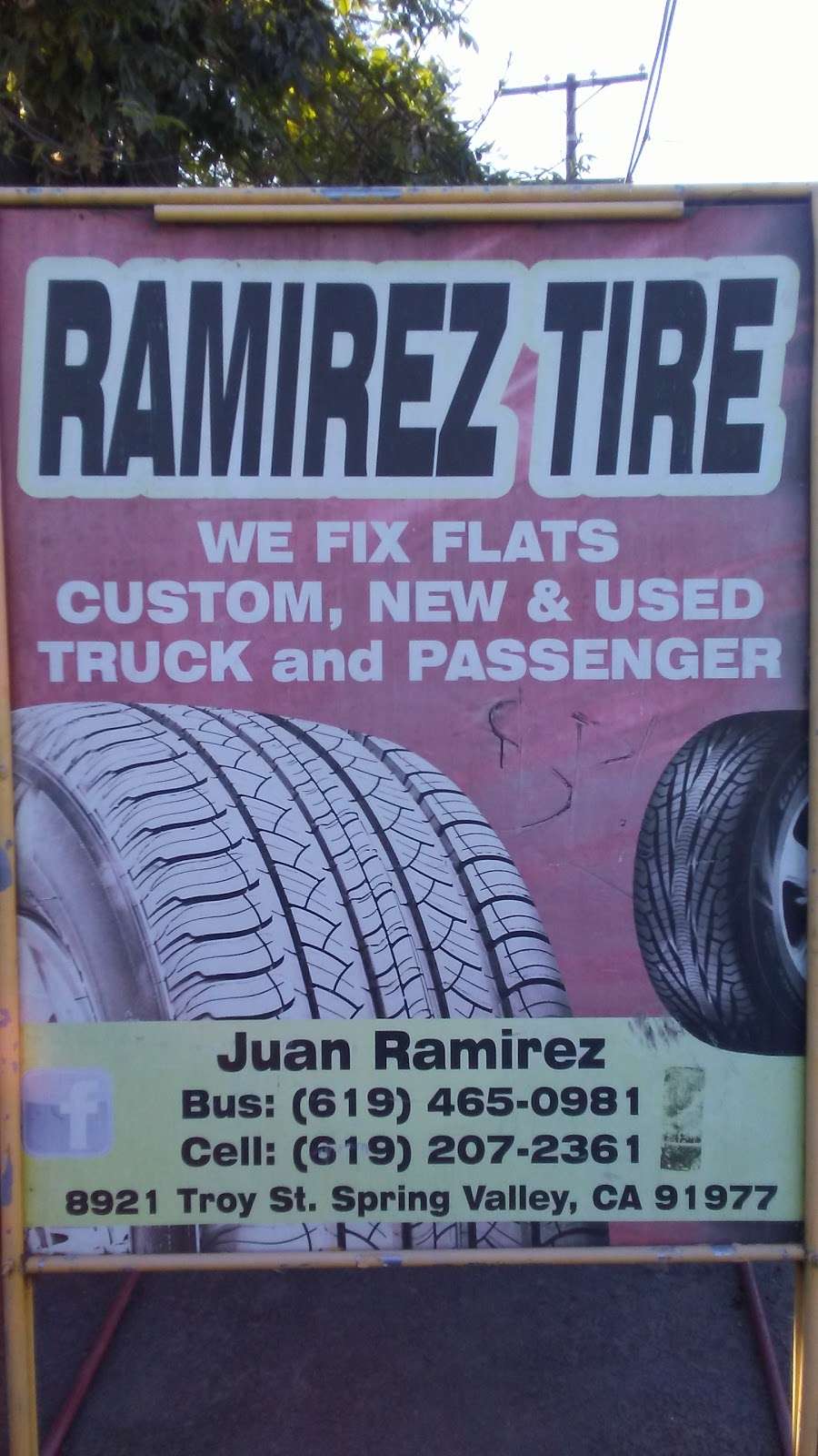 Ramirez Tire and Sons Mobile | 8921 Troy St, Spring Valley, CA 91977, USA | Phone: (619) 207-2361